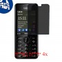 [4 יחידות] Nokia 206 מגן מסך הידרוג'ל פרטיות (סיליקון) סקרין מובייל