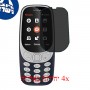[4 יחידות] Nokia 3310 (2017) מגן מסך הידרוג'ל פרטיות (סיליקון) סקרין מובייל