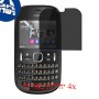 [4 יחידות] Nokia Asha 200 מגן מסך הידרוג'ל פרטיות (סיליקון) סקרין מובייל