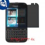 [4 יחידות] BlackBerry Classic Non Camera מגן מסך נאנו זכוכית 9H פרטיות סקרין מובייל