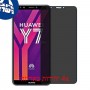 [4 יחידות] Huawei Y7 (2018) מגן מסך נאנו זכוכית 9H פרטיות סקרין מובייל