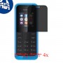 [4 יחידות] Nokia 105 (2015) מגן מסך נאנו זכוכית 9H פרטיות סקרין מובייל