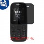 [4 יחידות] Nokia 105 (2017) מגן מסך נאנו זכוכית 9H פרטיות סקרין מובייל