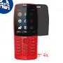 [4 יחידות] Nokia 210 מגן מסך נאנו זכוכית 9H פרטיות סקרין מובייל