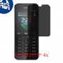 [4 יחידות] Nokia 222 Dual SIM מגן מסך נאנו זכוכית 9H פרטיות סקרין מובייל