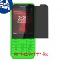 [4 יחידות] Nokia 225 Dual SIM מגן מסך נאנו זכוכית 9H פרטיות סקרין מובייל