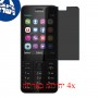 [4 יחידות] Nokia 230 Dual SIM מגן מסך נאנו זכוכית 9H פרטיות סקרין מובייל
