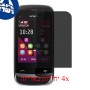 [4 יחידות] Nokia C2-02 מגן מסך נאנו זכוכית 9H פרטיות סקרין מובייל
