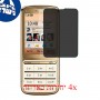 [4 יחידות] Nokia C3-01 Gold Edition מגן מסך נאנו זכוכית 9H פרטיות סקרין מובייל